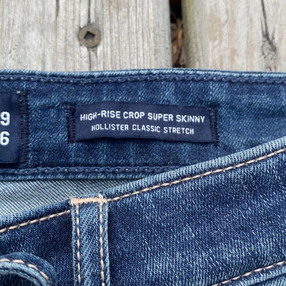 Hollister Lace Up Jeans High Rise Super Skinny Size 9 Waist 29 Length 26 - Picture 3 of 7
